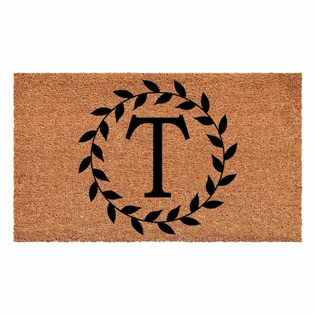 Calloway Mills Monogram Door Mat, Black, Natural, 24 in W x 48 in L 108202448T